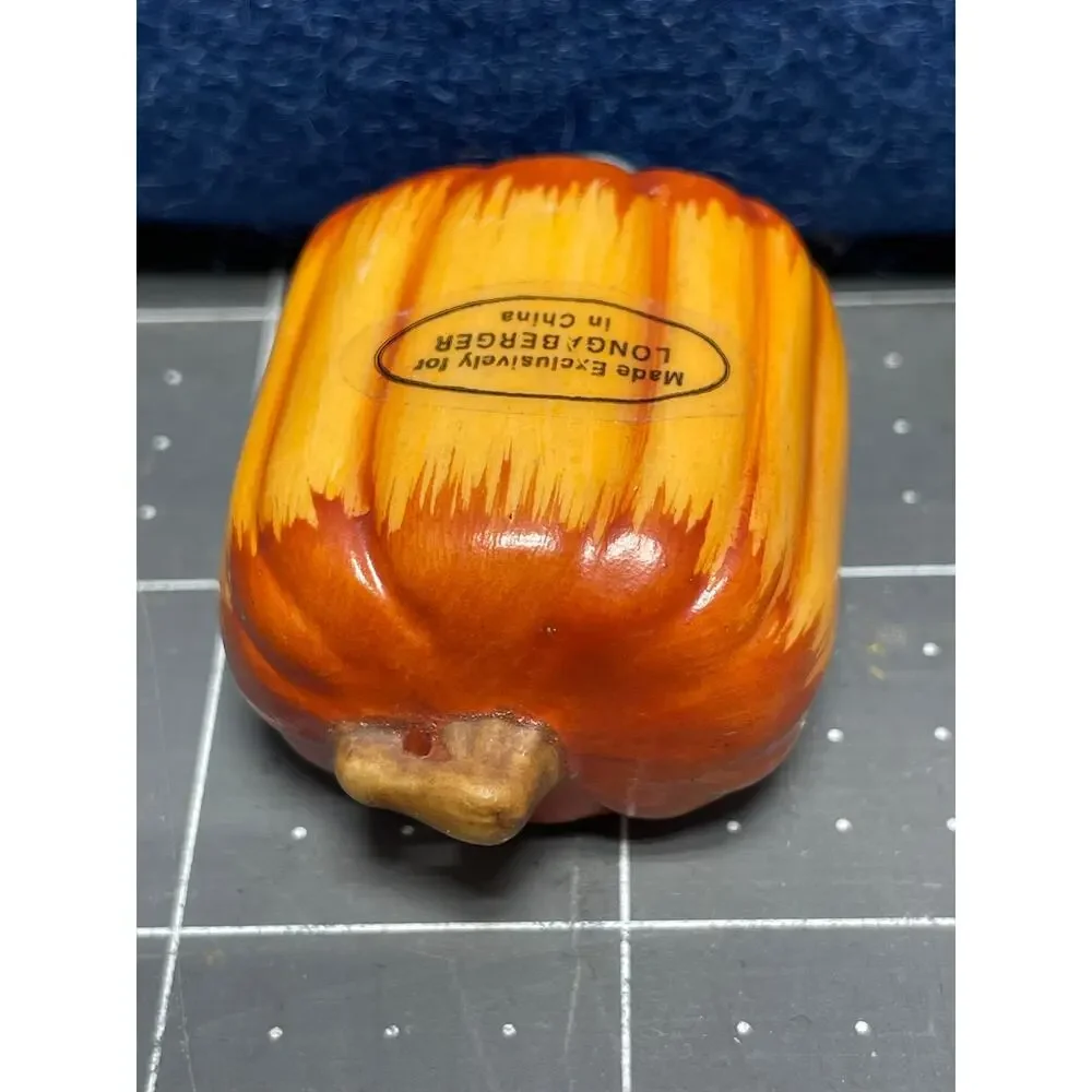 Longaberger Basket Lid Pumpkin‎ Knob 50293 Fall Harvest